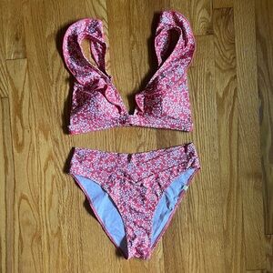 Summersalt Ruffle Plunge Bikini Set